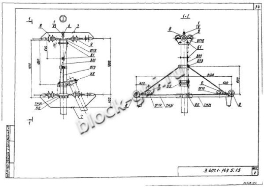 Переходная анкерная концевая опора ПА10-5 Переходная анкерная концевая опора ПА10-5