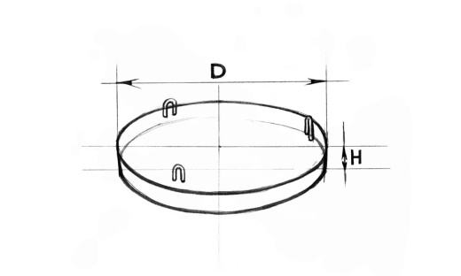 Плита днища колодца КЦД 1-15-1