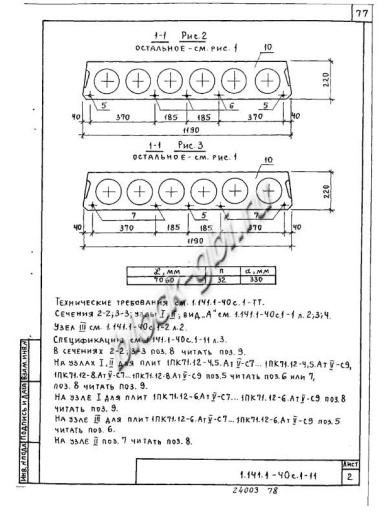 Плита 1ПК 71.12-6