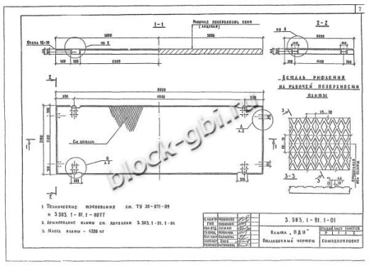 Плита ПДН 2-2 Плита ПДН 2-2