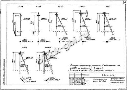 Промежуточная опора П10-4 Промежуточная опора П10-4