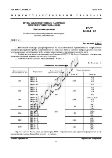 Труба ТН 160-1