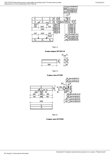 Камень бортовой БУ300.30.29 Камень бортовой БУ300.30.29