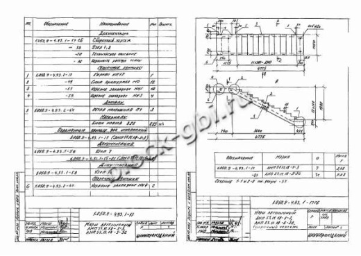 Лестничный марш ЛМП 57.11.18-5-3