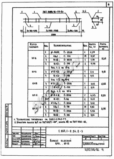 Плита 1ПВ 6-6